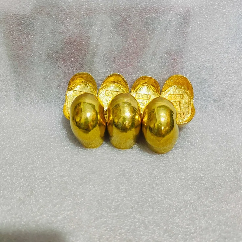 Antique imitation 0.1kg coins from Han, Tang, Song, Yuan, Ming, and Qing Dynasties, gold ingots for home decoration, c