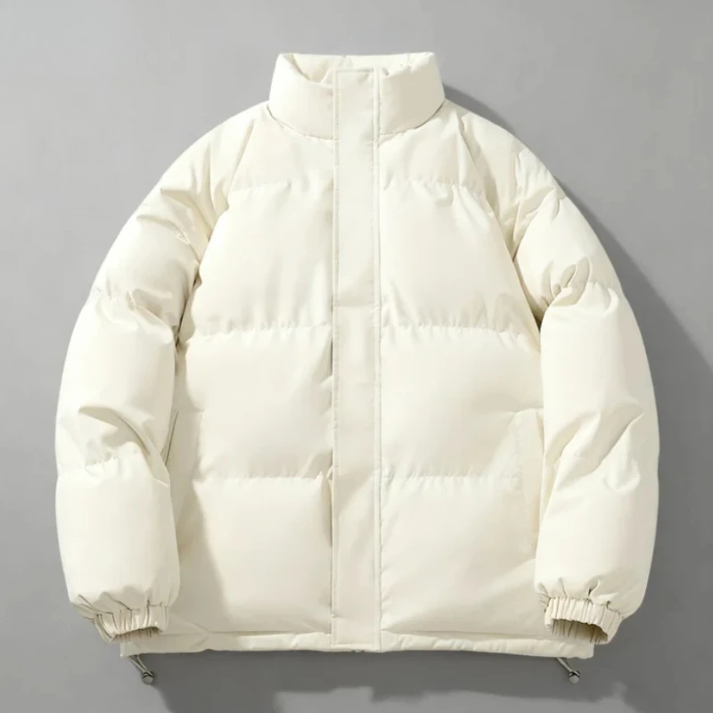 سترة مبطنة بالقطن للرجال شتاء جديد فضفاض بياقة واقفة كاجوال متعدد الاستخدامات مريح عالي الجودة معطف سميك دافئ وقطيفة #5