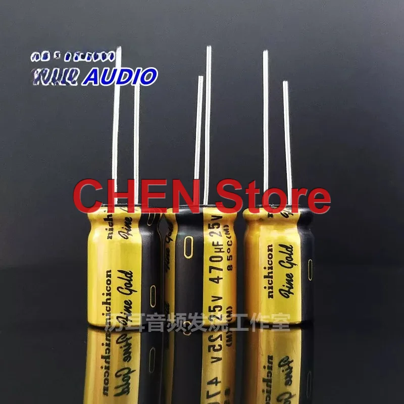 4PCS/10PCS original NICHICON FG 470UF 25V 12.5X20MM 85C fine gold audio electrolytic capacitor 25V470UF free shipping