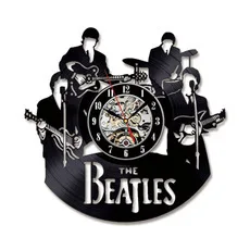Beatles 3D Vinyl Record Clock Musical Instrument Shaped Creative Home Decor Wall Clock Retro Style view 2