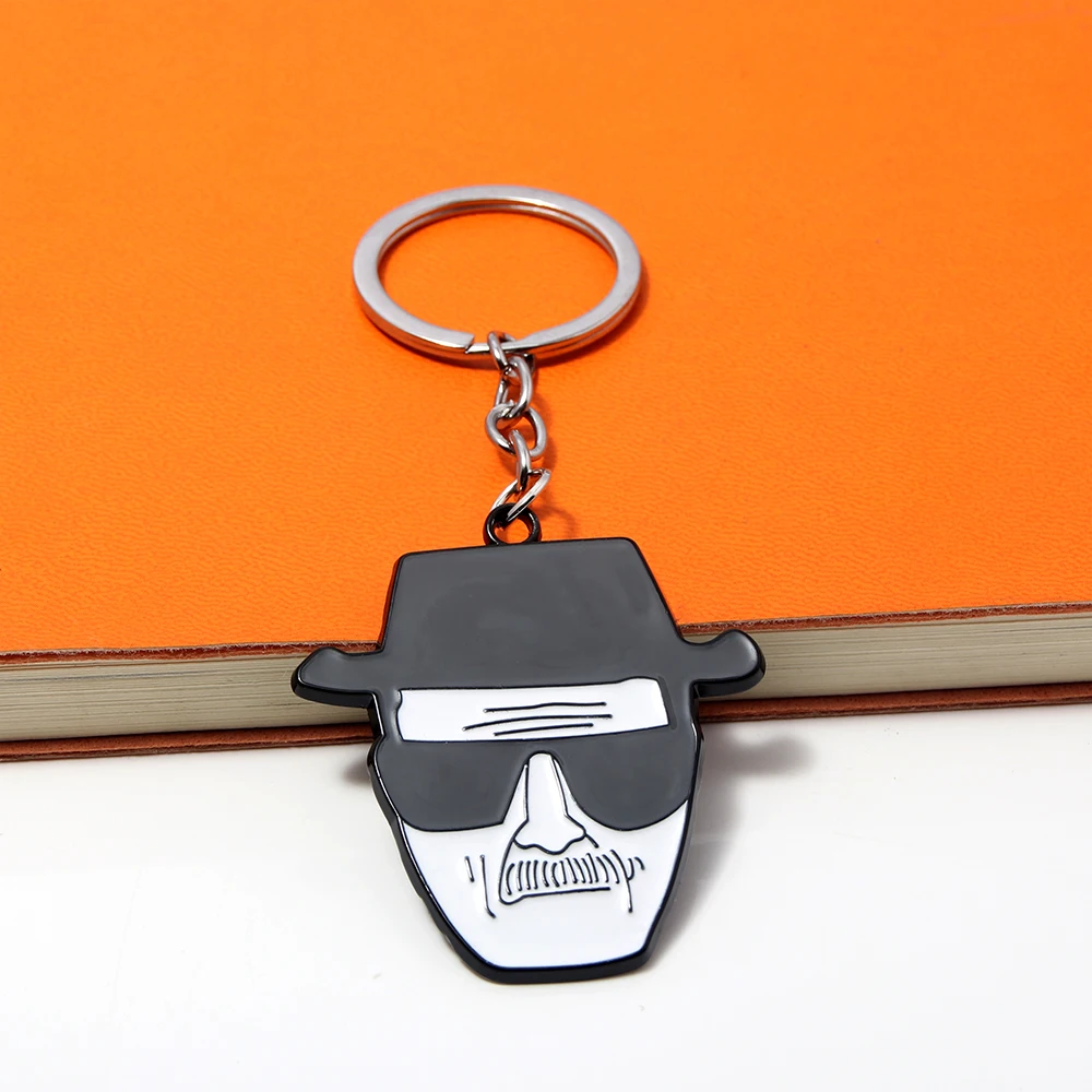 TV Show Breaking Bad Keychain Letter Logo Walter White Pendant Key Chain for Women Men Car Keyring Jewelry Gift image 2