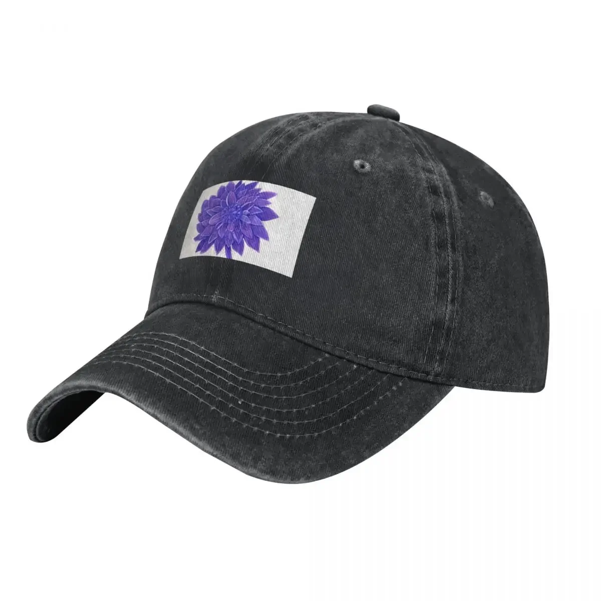 

Purple Dahlia Baseball Cap Rugby funny hat Women Beach Fashion Men's