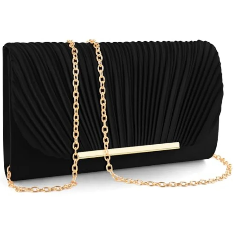 

TINDTOP Clutch Purses for Women Evening Handbags for Formal Wedding Party Cocktail Prom Crossbody Shoulder Envelope Bag
