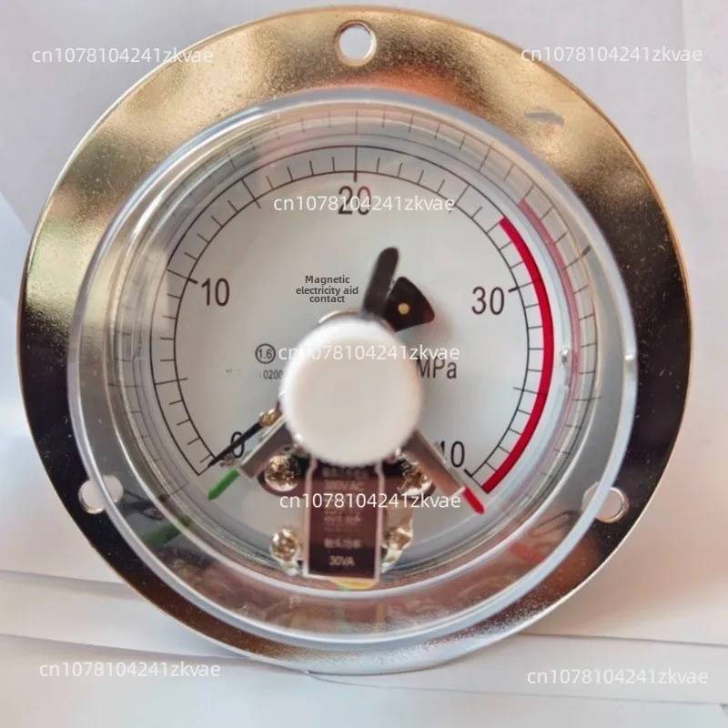 Instrument 0-40/60mpa Hydraulic Axial Magnetic-Assisted Electric Contact Pressure Gauge YXC100-III