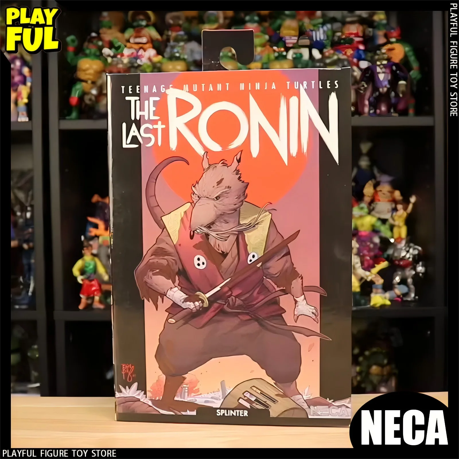 

In Stock Ninja Turtles Splinter Anime Figure Neca54351 The Last Ronin Splinter Action Figure Statues Doll Model Gift Kids Toys