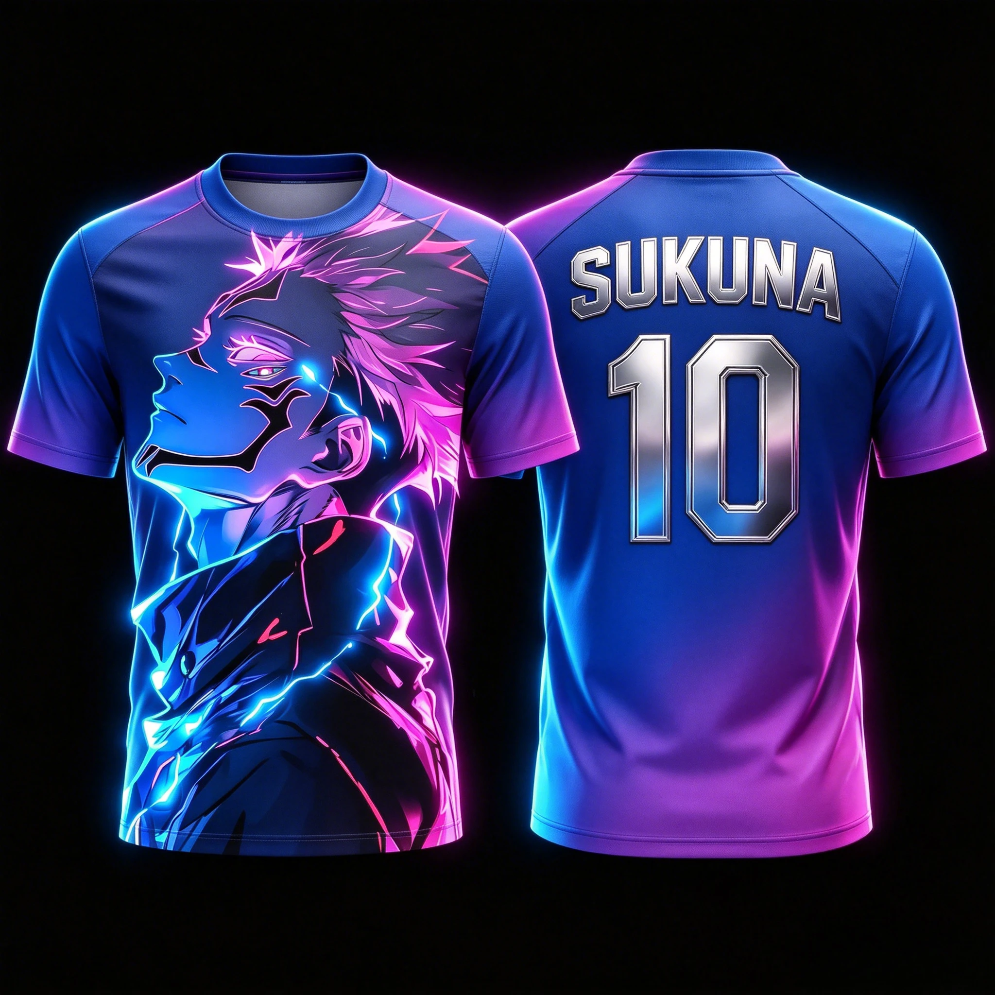 2026 Summer Jujutsu Kaisen Retro Cosplay T-shirt Men's 3D Printed Jiu Jitsu Short-sleeved Family Unisex Children's Sports Shirt