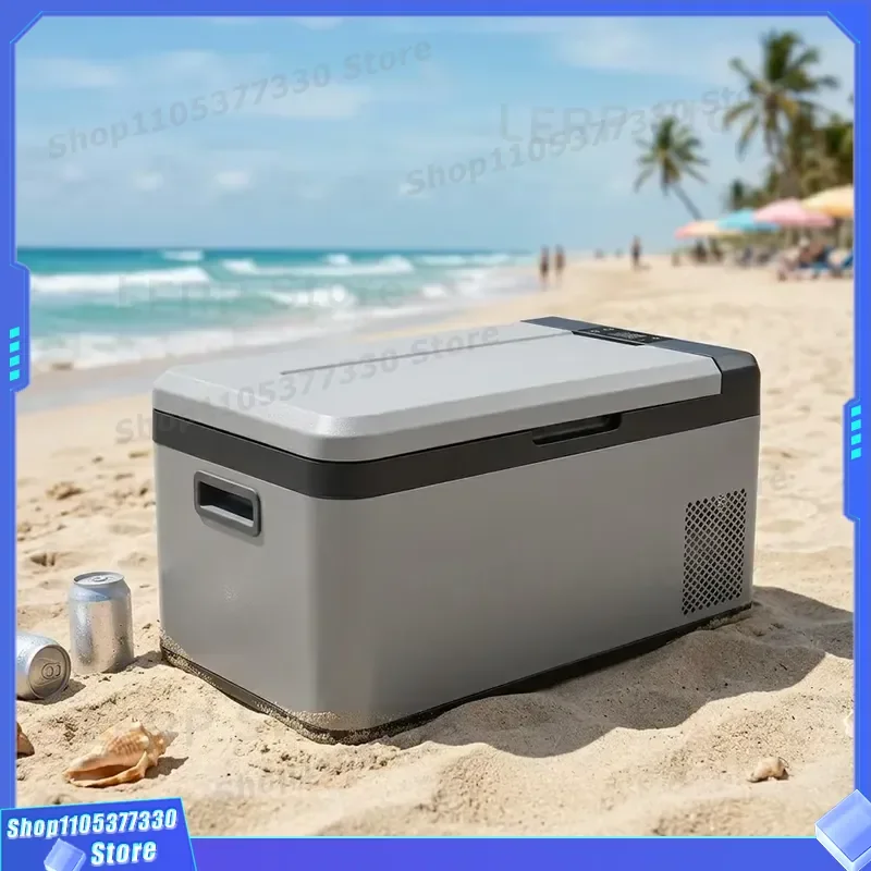 21L Dual Zone Car Refrigerator 12V 24V DC 100V 240V AC Portable Mini Fridge with App Control for Truck RV Camping Travel