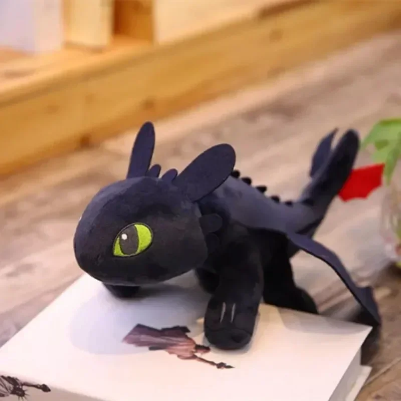 Nieuwe Pluche Hoe Je Je Drakenspeelgoed Kunt Trainen Kawaii Witte Zwarte Dinosaurussen Knuffels Voor Dieren In Pluche Verjaardagscadeau Voor Kinderen