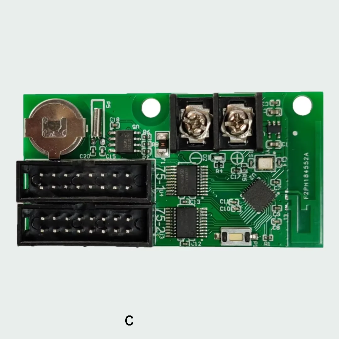 RHX8-Q2 Full Color LED Strip Screen Control Card Supports 32x384 Pixels Wireless Control Via Mobile Phone WiFi