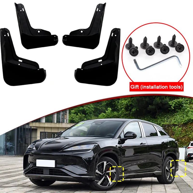 

Car Styling For BYD Sealion 07 EV 2024 2025 2026 ABS Car Mud Flaps Splash Guard Mudguards MudFlaps Front Rear Fender Accessories