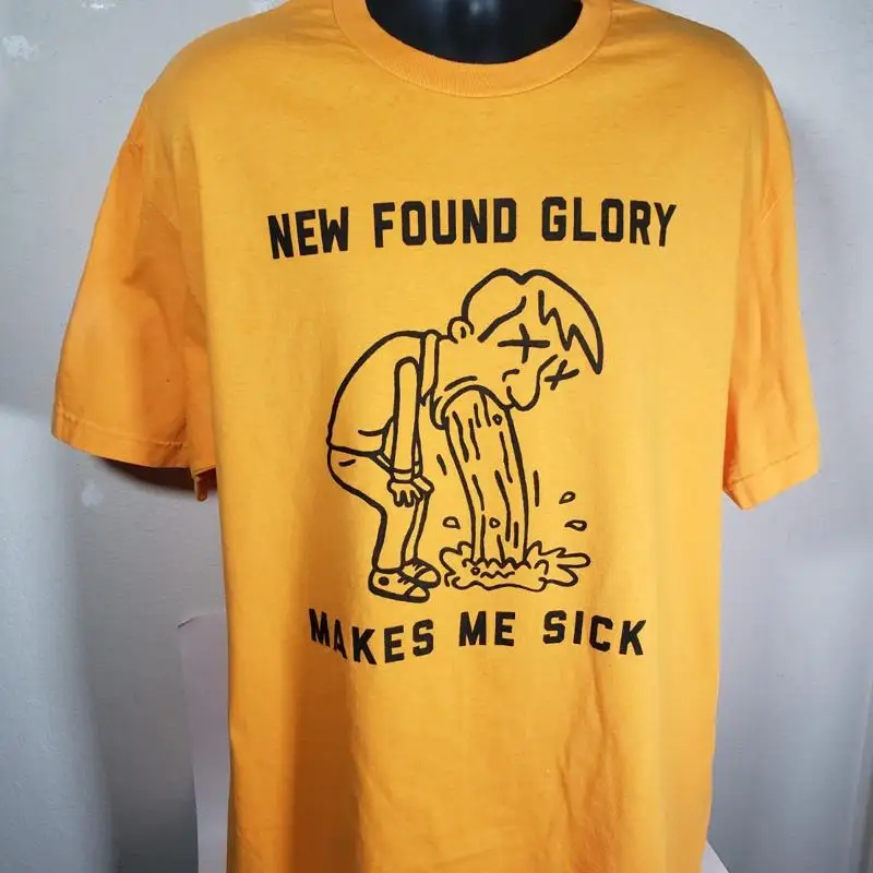 

Новая футболка Found Glory Makes Me Sick Band, мужская, размер 2XL