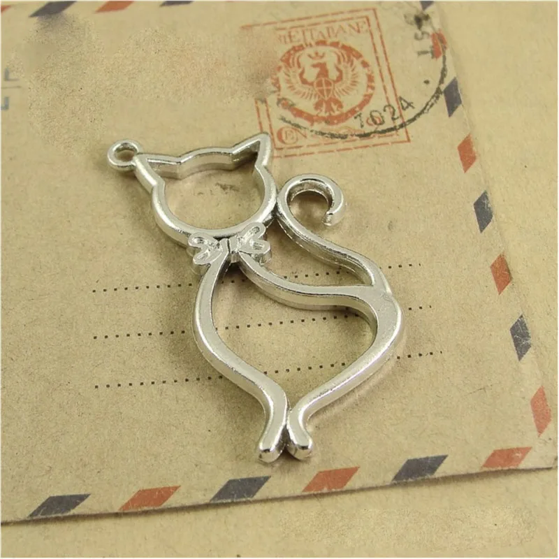 REGELIN 5 pcs/lot Cat moon swan shape Metal Frame Pendant Gold Charm Bezel Setting Cabochon Setting UV Resin Epoxy Resin Charm