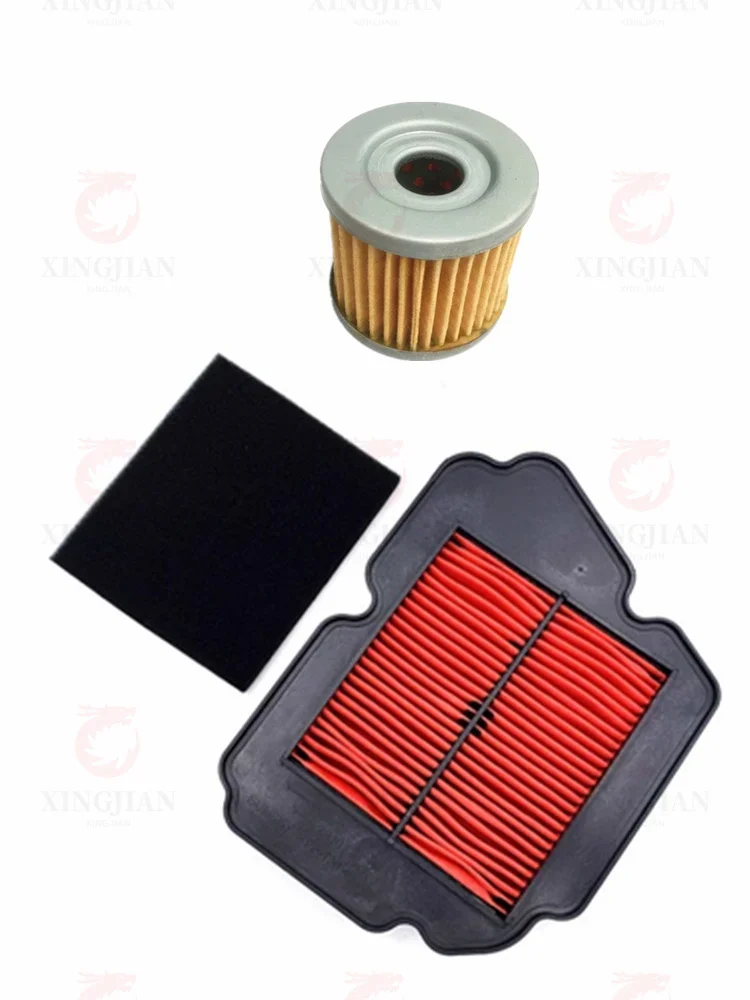 

Motorcycle Air Filter Oil Filter For Qingqi Suzuki GR150 GA150 QS150-5 QS150-6 Engine Intake Cleaner Replacement Parts