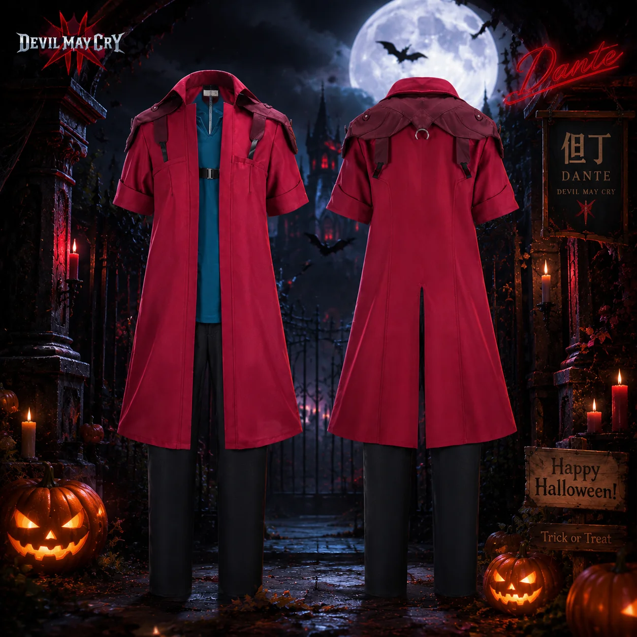 DMC5 Devil May Cry Dante Cospl - Trench Coat Men บทวิจารณ์และราคา