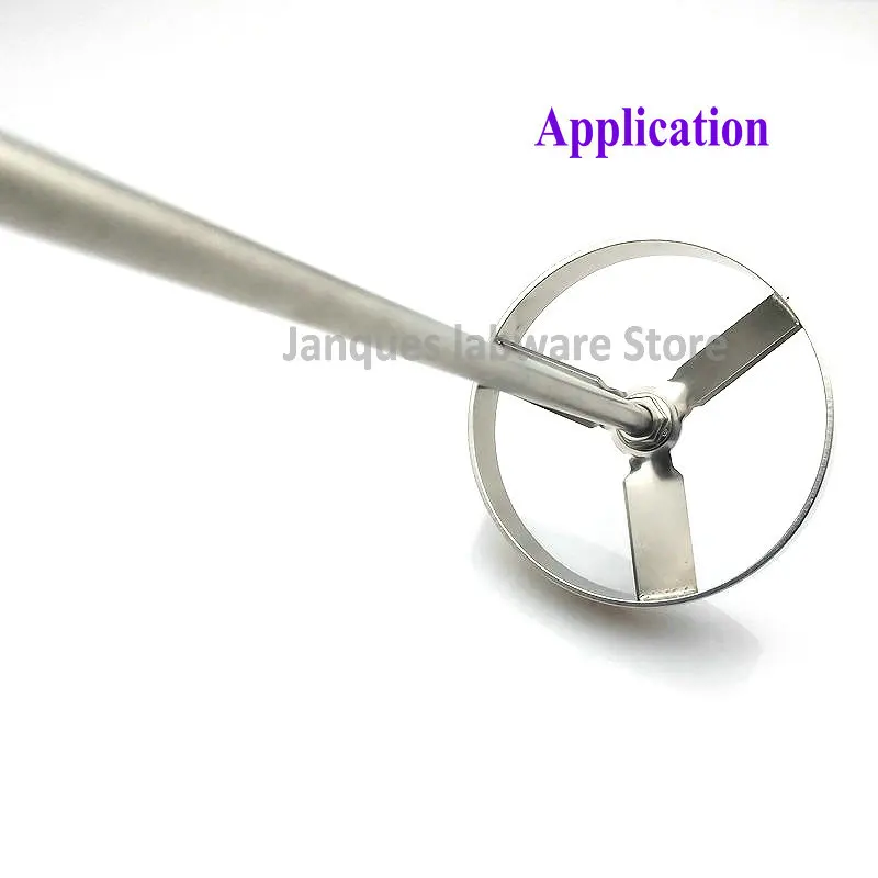 1pc 실험실 OD 50mm/60mm/80mm/100mm 스테인레스 스틸 터빈 유형 교반기 패들, 교반 블레이드 또는 1pc 분산 교반 혼합 막대