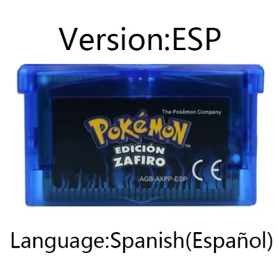 GBA Game Pokemon Series Video Game Cartridge Console Card Pokemon Emerald FireRed Ruby LeafGreen Sapphire Multi-language image 3
