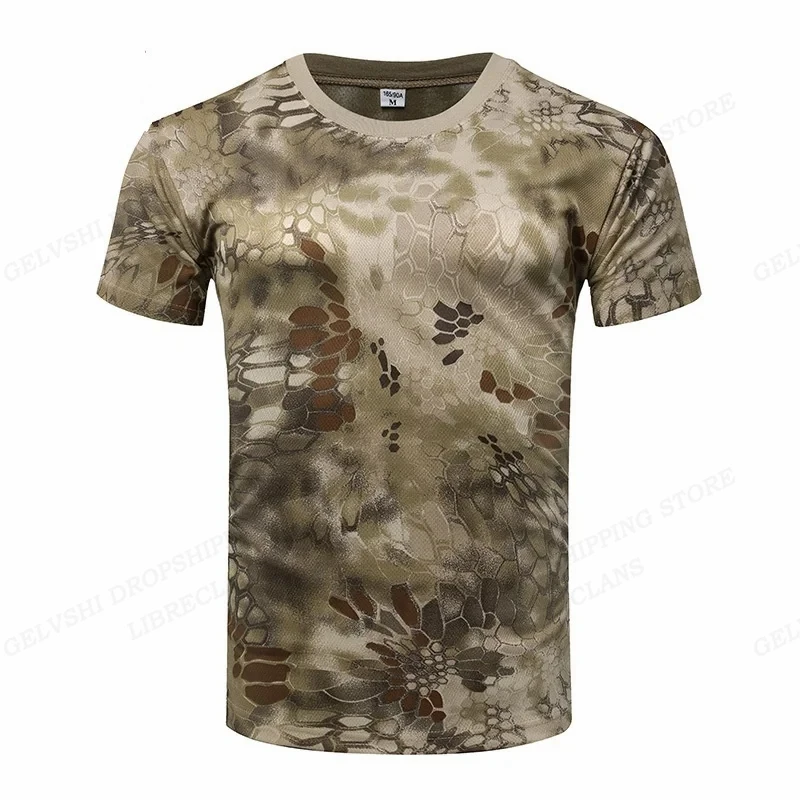 Camouflage 3D Print T-shirt Men Fashion Short Sleeve Tshirt Outdoors Tshirt Oversize Tops Tees Camo T Shirt Male Clothing Sports