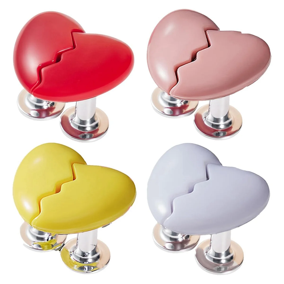 Round Shaped Colorful Toilet Press Button, Love Heart Shaped Toilet Tank Button, Simple Round Toilet Tank Button Aid