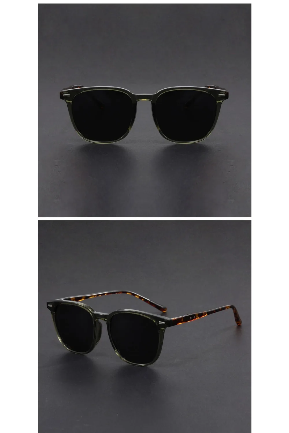 Ultraleichte Runde Sonnenbrille für Damen und Herren, UV-Polarisiert, Modische Brille zum Fahren und Angeln – Detail 2