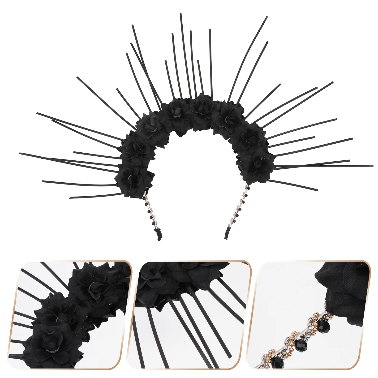 Zipper Headband Fashion Gothic Headdress Delicate Fancy Lolita Hairband Chic Style Metal Women