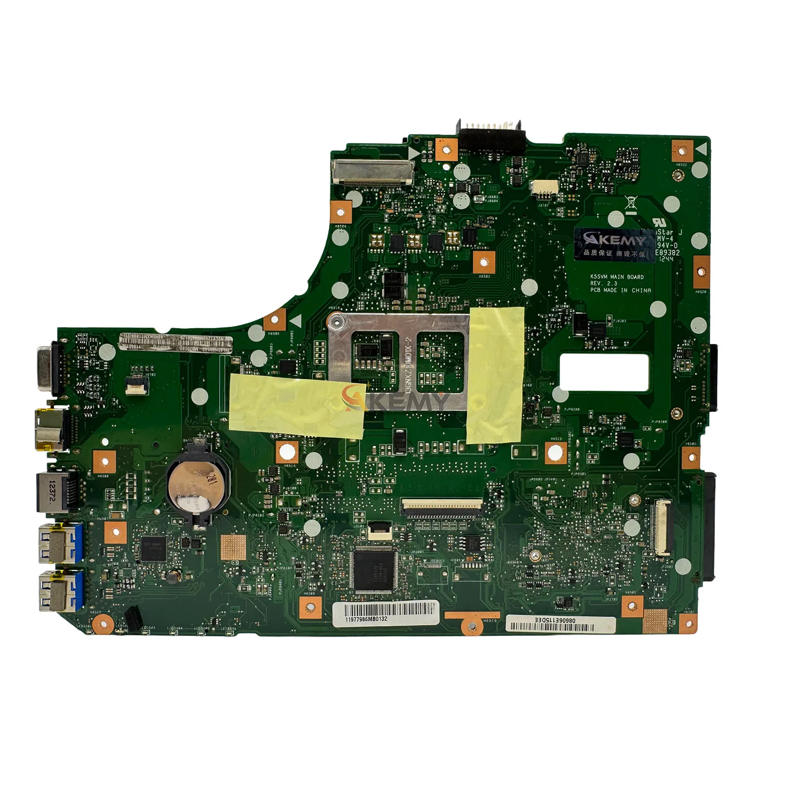 K55VM Laptop Motherboard For ASUS K55VD K55VM K55V K55VJ Notebook Mainboard This item is in stock 100% tests OK fast shipping
