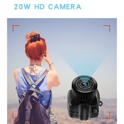 Y2000 Micro Hd With 16Gb Small Camera Suitable For Outdoor Sports Photography One Click Recording Wide-Angle Photography