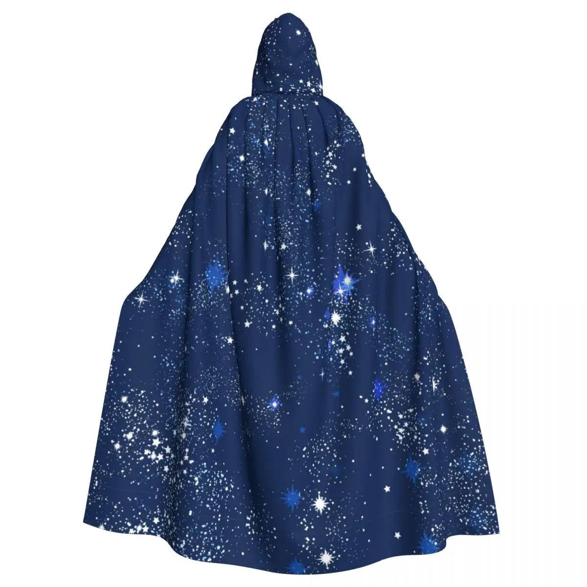 

Space Galaxy Constellation Hooded Cloak Polyester Unisex Witch Cape Costume Accessory