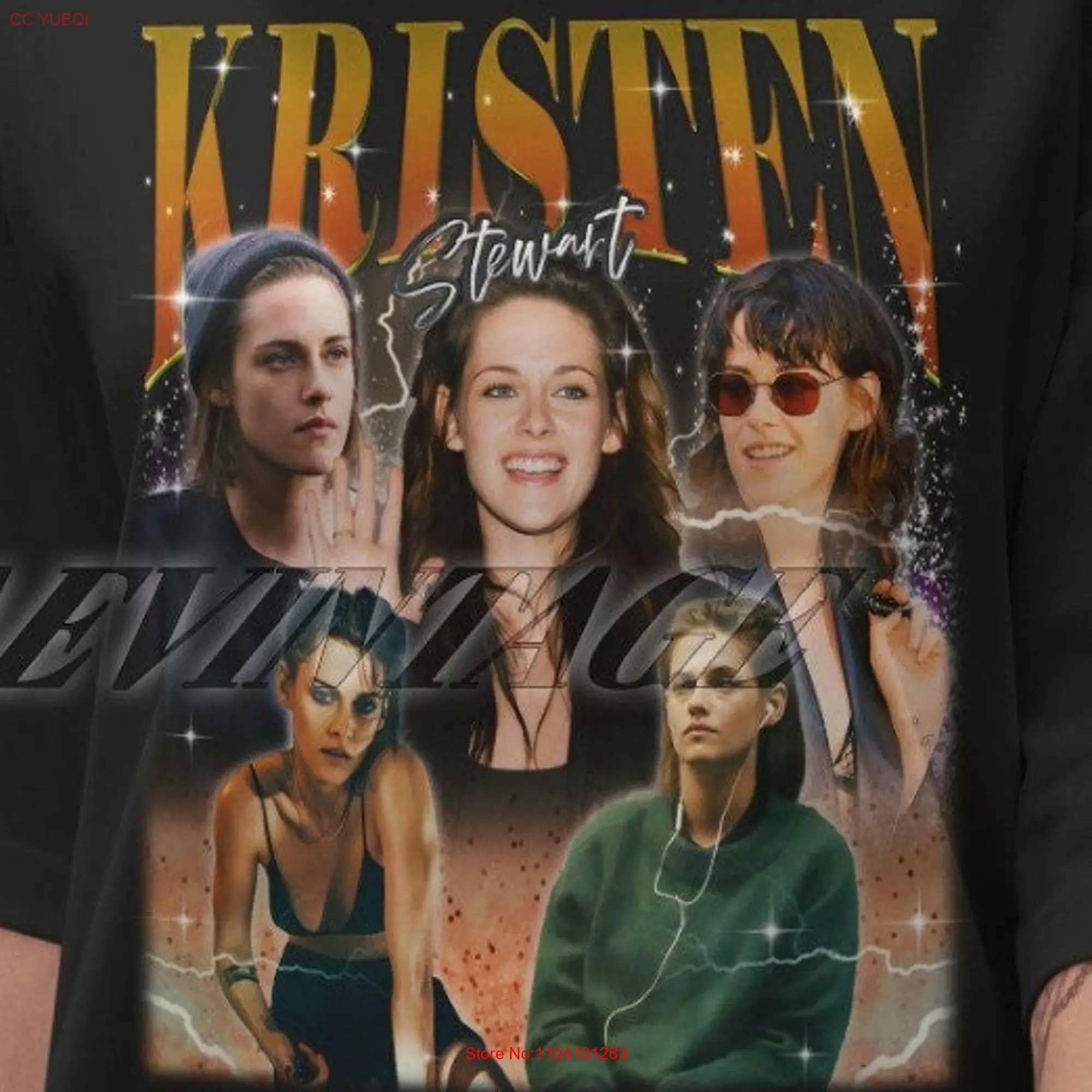 Limited Kristen Stewart Vintage T Shirt Homage Fan Merch long or short sleeves