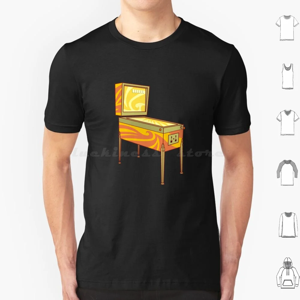 Machine T Shirt 6xl Cotton Cool Tee Fun Leisure Games Game Gaming Arcade Retro Vintage Coin Op Old Fashioned Yellow Machine