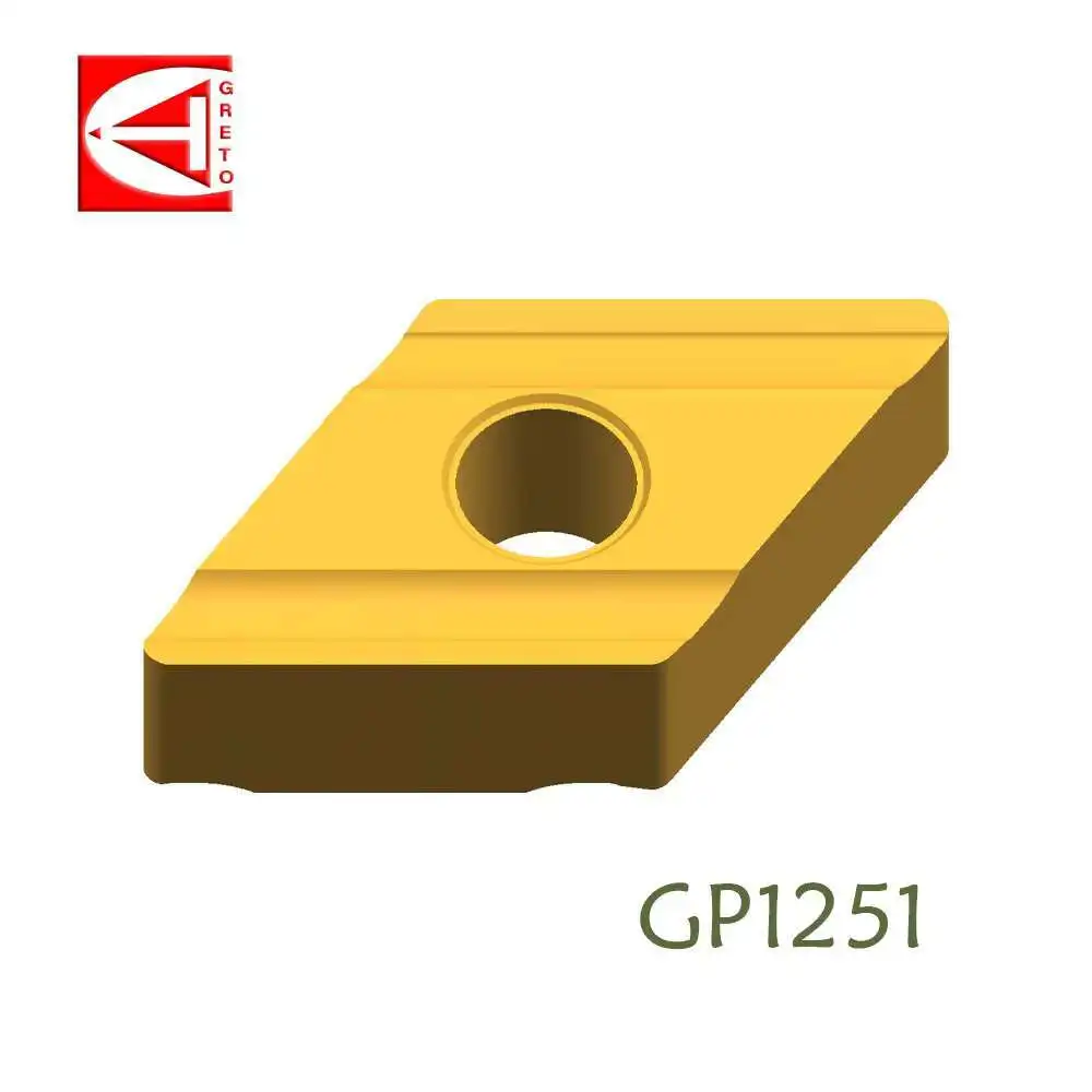 

GRETO DNMG150608R-S DNMG150604R-S DNMG150608L-S DNMG150604L-S GP1251 GP1252 Turning Tool Carbide Tablet Cutting Metal For Steel