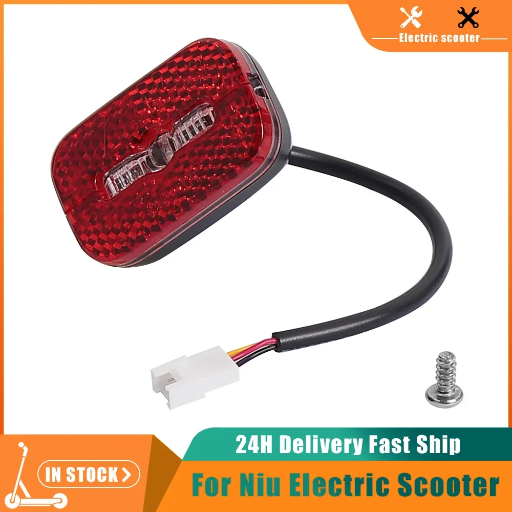 Rear Fender TailLight Safety Warning Lamp For NIU Electric Scooter KQi3 Kick Scooter Brake LED Lamp Skateboard Stoplight Parts