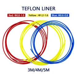 MIG MAG Welding Torch PTFE Liner 0.6-0.8/0.8-1.0/1.2-1.6 Welding Wire Euro Central Quick Connector Kit 3M 4M 5M Red Yellow Blue