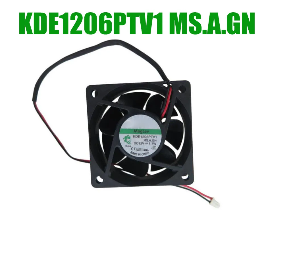 For SUNON KDE1206PTV1 MS.A.GN DC12V 1.7W 2PIN 2Lines Cooling Fan