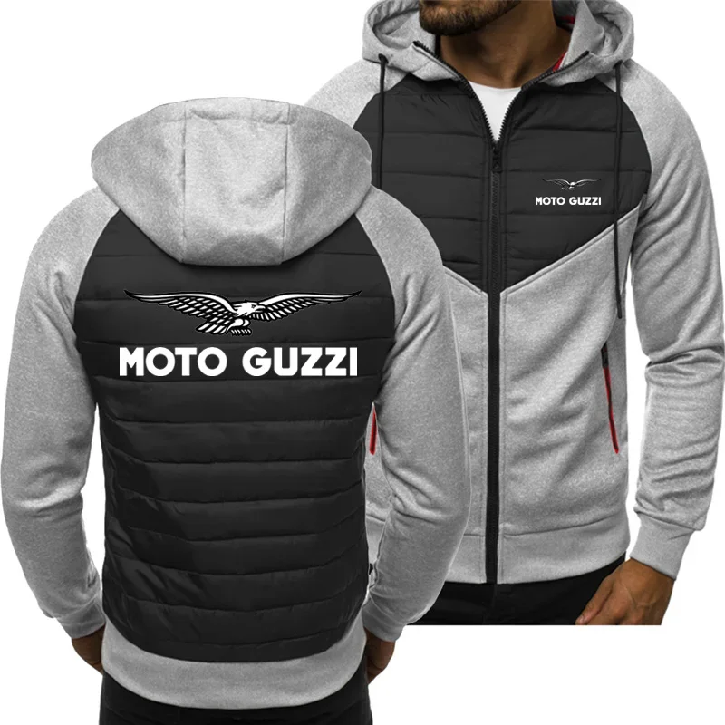 MotoGuzzi-Moletom esportivo de manga comprida masculino, moletons casuais, cardigã, jaqueta com zíper, primavera, outono, nova moda, 2023