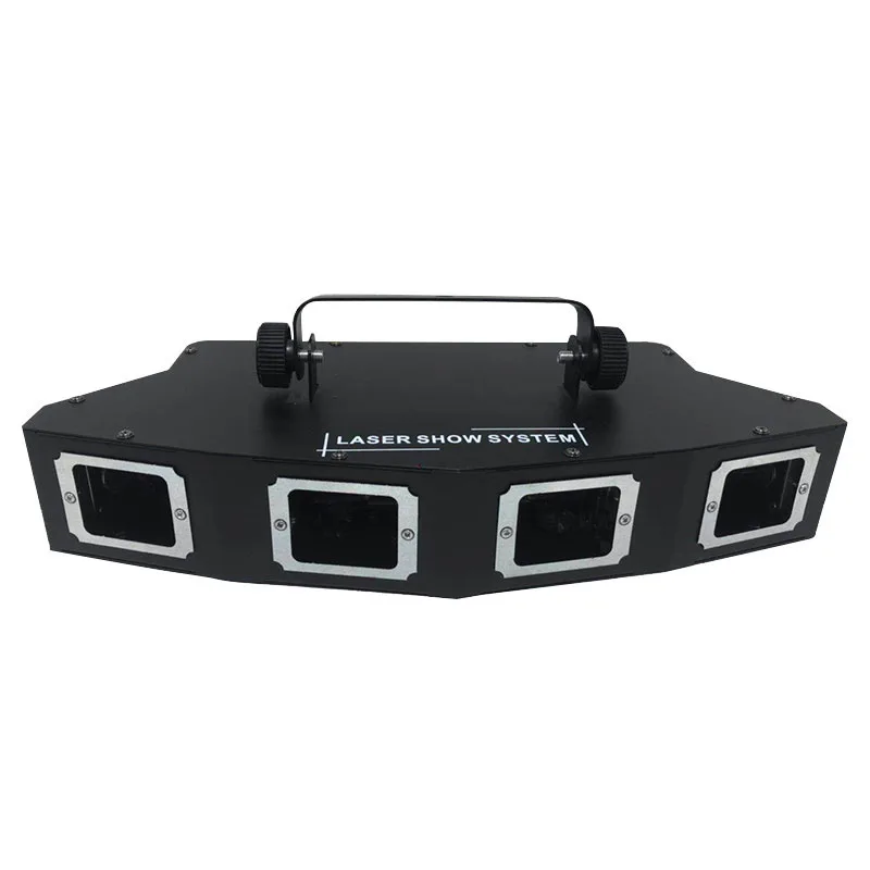 

Four head full-color laser light, voice controlled ktv flash, colorful line light, bar, disco stage light, 110-240V, 50/60HZ,90W