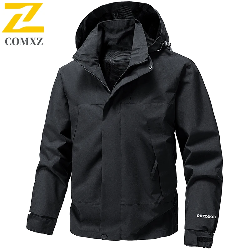 

Charge Jacket for Men Women 2025 New Windproof Waterproof Breathable Sports Hooded Jacket Outdoor Camping Adventure Windbreaker