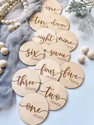 Baby Milestone Cards, Wooden Milestone Signs, Baby Shower Gift, Newborn Photo Props, Baby Monthly Milestone Markers