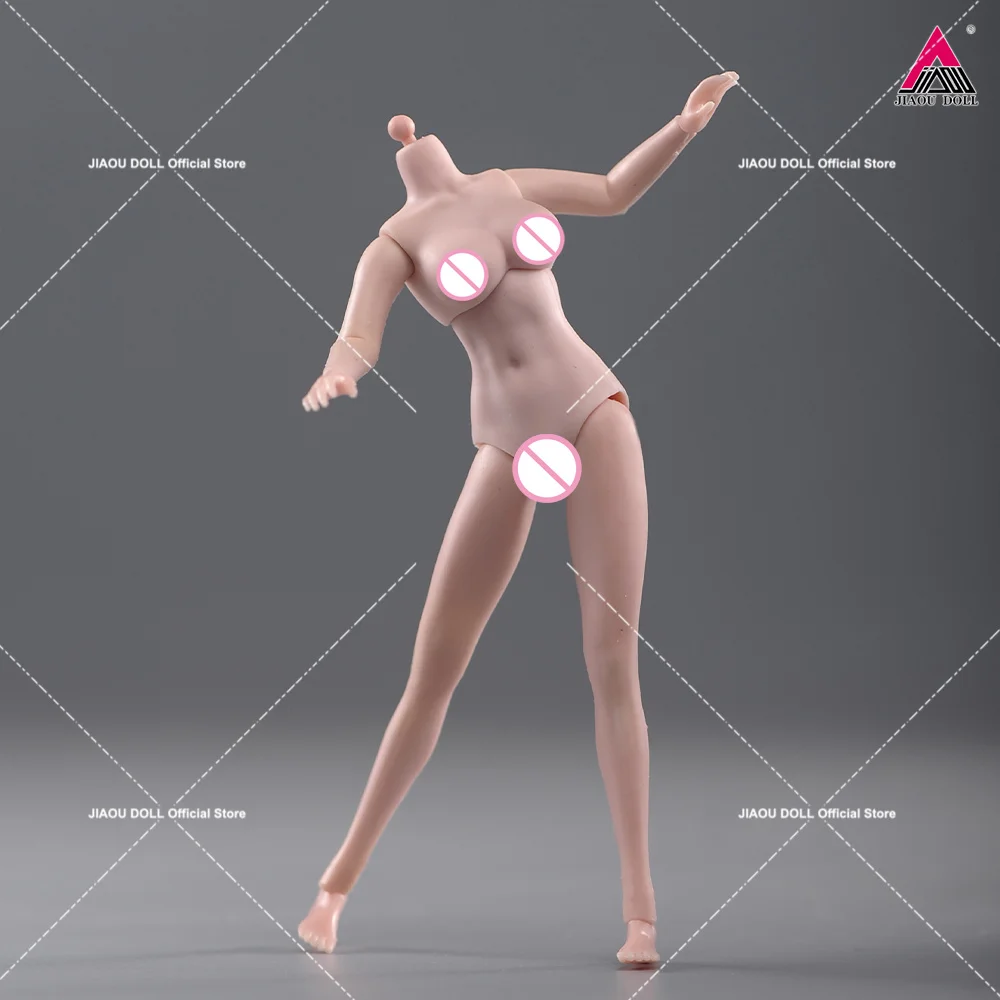 1/12 Skala Super elastyczne kobiece silikonowe ciało 6'' Żołnierz Duża średnia mała pierś Opalenizna Figurka akcji Lalka