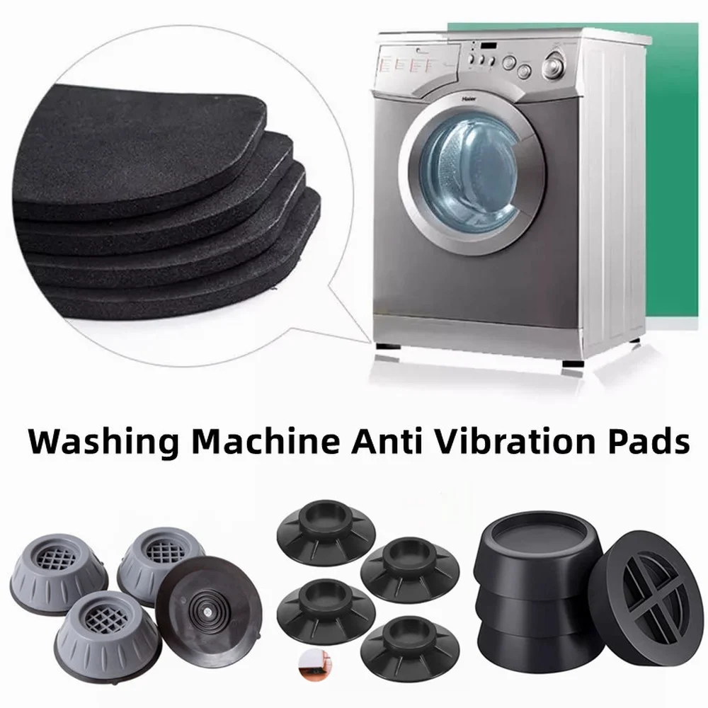 

8Pcs Universal Washing Machine Anti Vibration Pads Furniture Feet Slipstop Silent Raiser Base Refrigerator Support Dampers Stand