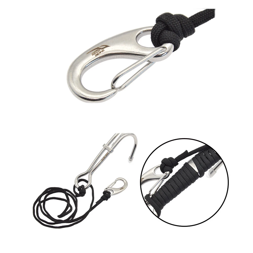 316 Stainless Steel Double Hook For Underwater Photography Diving Reef Drift Hook Corrosion-resistant Stream Scuba accessories