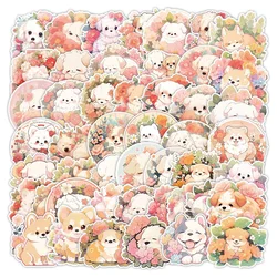 Autocollants animaux de dessin animé pour enfants, graffiti, imperméables, bricolage, esthétique, Kawaii, PVC, packs d'autocollants, papeterie, chien, 10 pièces, 30 pièces, 50 pièces