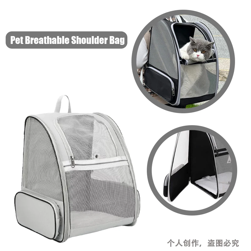 

1pcs High capacity Pet Cat Backpack Breathable Cat Carrier Dog Double Shoulder Cage Cat Bag Foldable Breathable