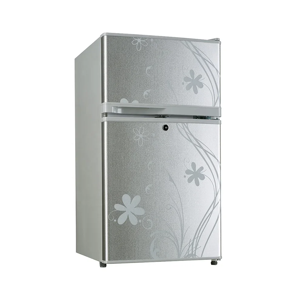 High Quality 85L Double Door Room Fridge Mini Refrigerator And Freezer