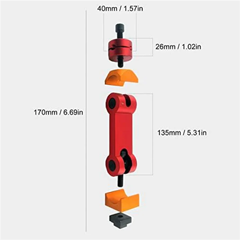

AA05 3X Adjustable Milling Vise Stop, CNC Mill Work Stop Part Locator Milling Machine Positioner
