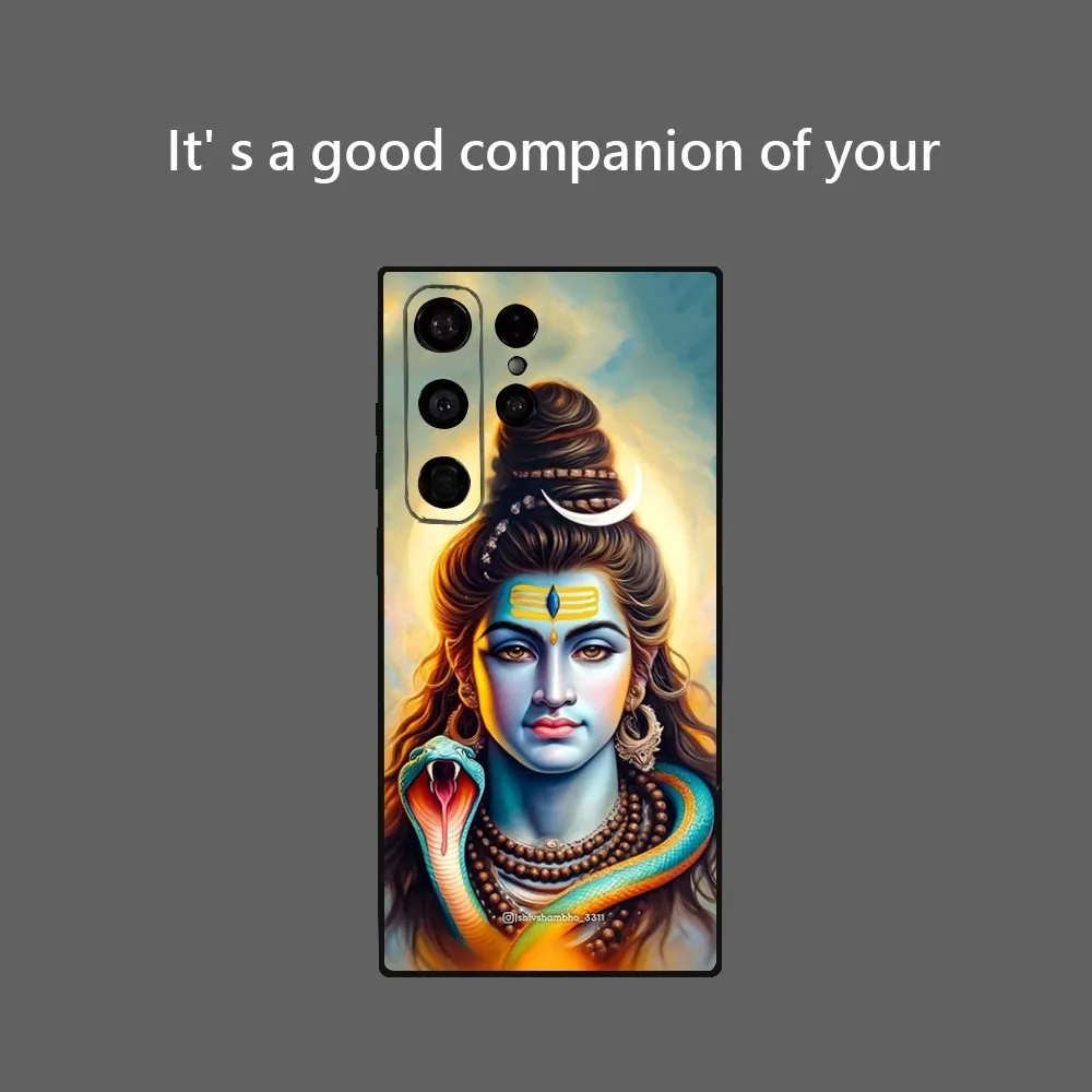 Hinduism Supreme Lord Shyva Man Phone Case For Samsung Galaxy S24 Ultra S22 S23 Ultra S21 S20 5G Protective Soft Silicone TPU Fu