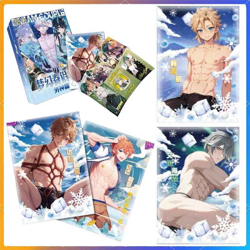 

Sexy Male God ACG Anime Nude Card Collection Fold Card Limited Sale Extra Thick Double Sided A4 Size Card Uniform Abs Sexy Boys