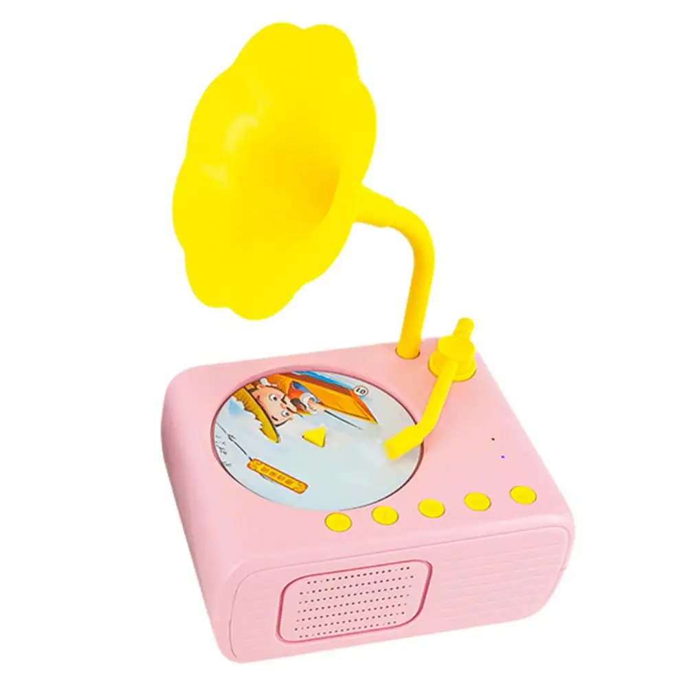 Kids Gramophone Toy Children Music Storytelling Gramophone Toy for Kids Early Education Phonograph with 96 Cards Z1D9