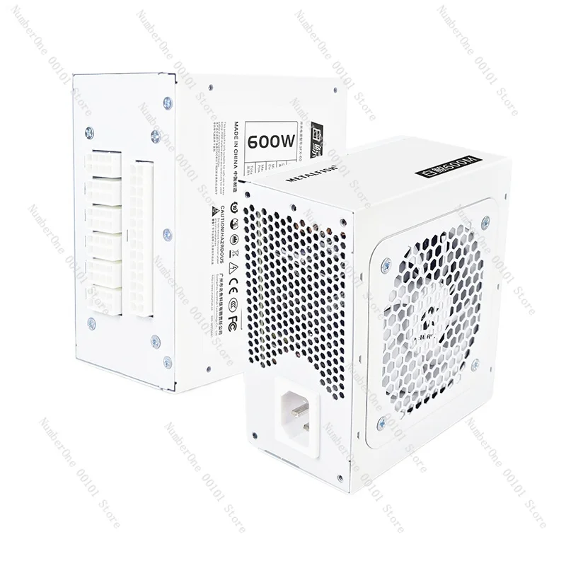 

Блок питания SFX «рыбий гнездо» номиналом 600 Вт, белый полный модуль, мини-хост ITX, маленькая ширина микропитания