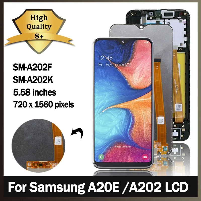 استبدال شاشة LCD لجهاز Samsung A20e: تقييم شامل لجودة وموثوقية وحدة الشاشة المُجمعة SM-A202F/DS