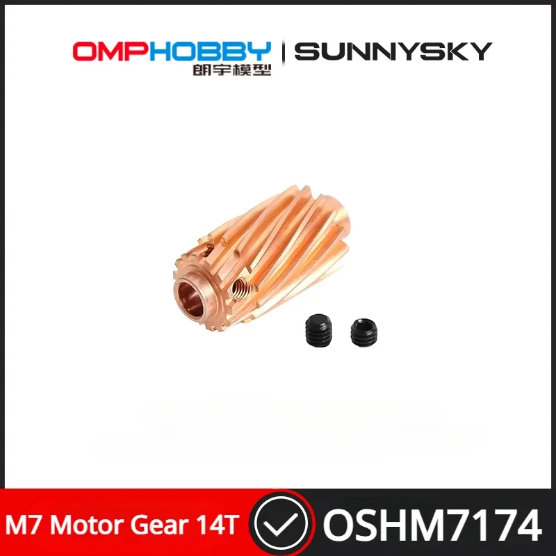 

OMPHOBBY M7 RC Helicopter Spare Parts Motor Gear 14T OSHM7174